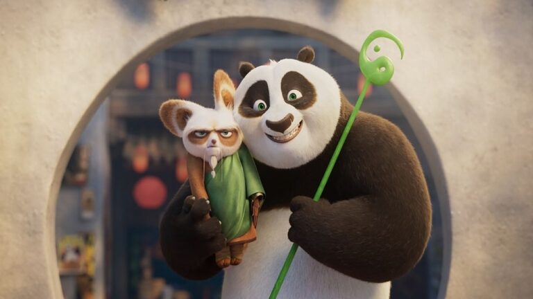 Po e Maestro Shifu in Kung Fu Panda 4