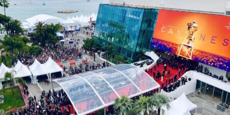 vista dall'altro del Palais du Festival di Cannes