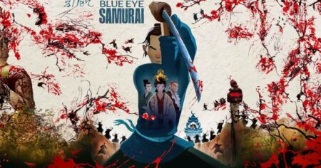Una copertina di Blue Eye Samurai