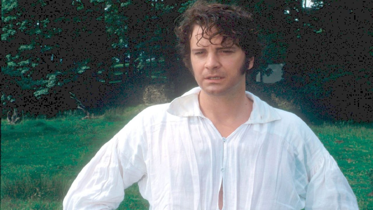 Colin Firth in Orgoglio e Pregiudizio, fonte: BBC