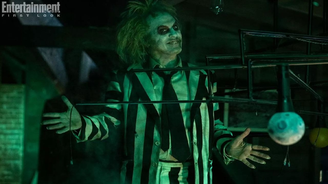 Michael Keaton in Beetlejuice Beetlejuice, fonte: Entertainment Weekly