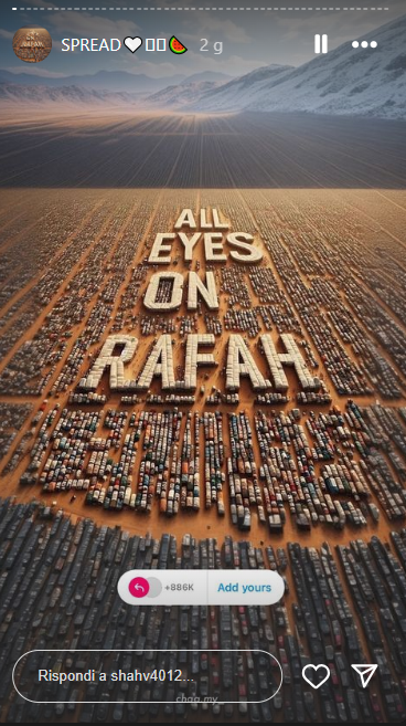 Storia All Eyes on Rafah