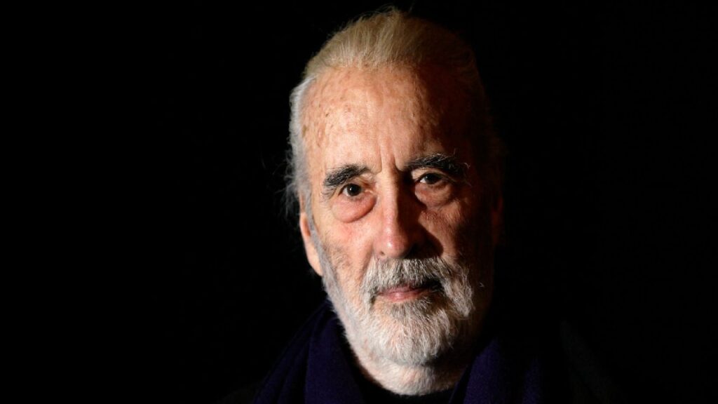 Christopher Lee, fonte: foto di Joel Ryan