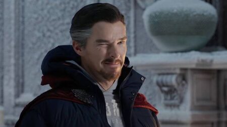 Benedict Cumberbatch nei panni di Doctor Strange in Spider-Man: No Way Home