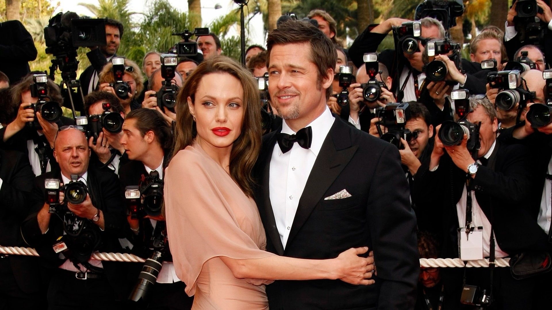 Angelina Jolie e Brad Pitt ai tempi della loro relazione.