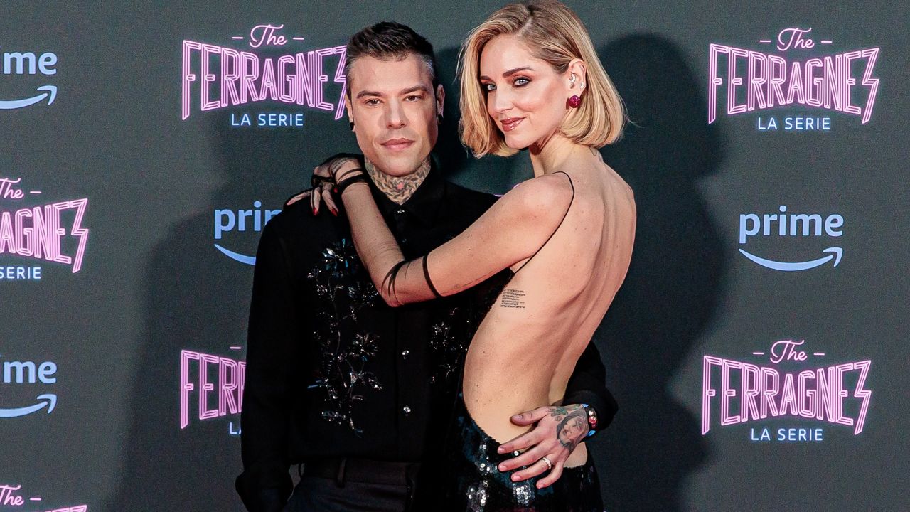 Chiara Ferragni e Fedez alla prima di Ferragnez - la serie.