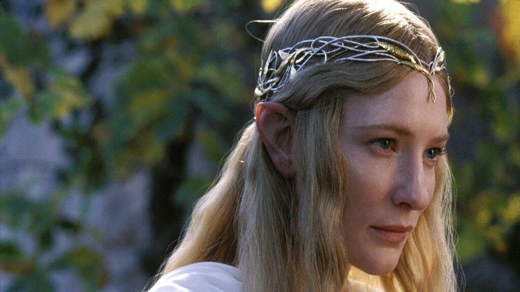 Cate Blanchett nei panni di Galadriel nel Signore degli Anelli