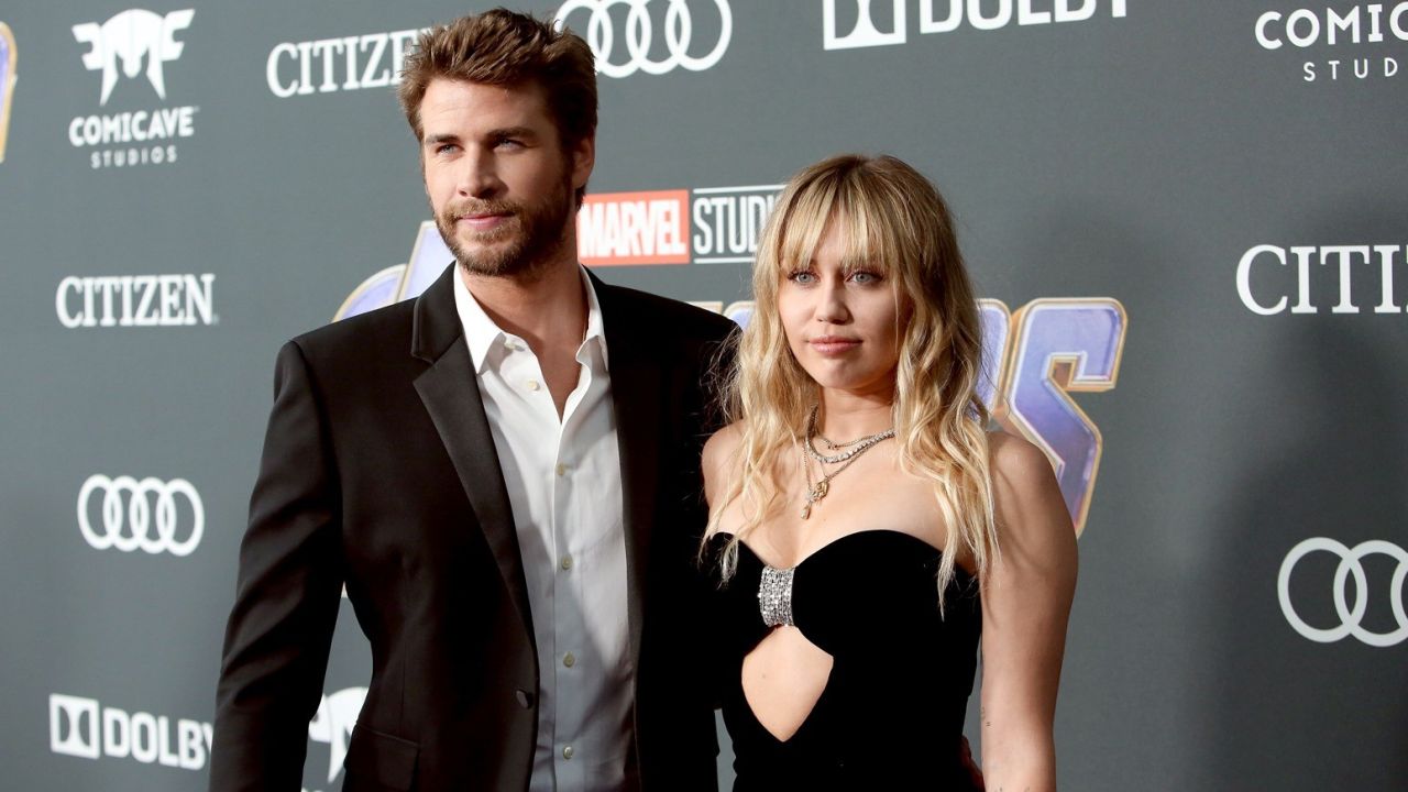 Liam Hemsworth e Miley Cyrus.