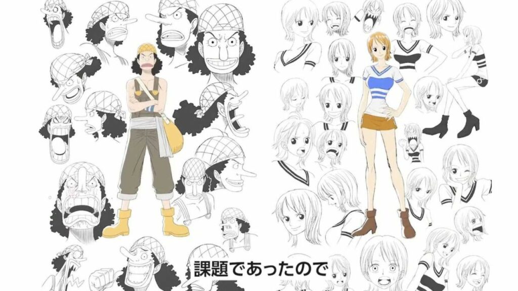 Artwork del concept di Usopp e Nami