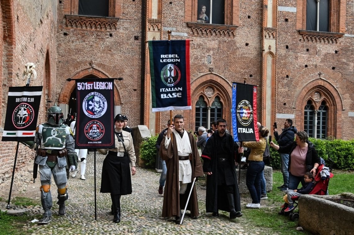 Figuranti della 501st Italica Garrison e della Rebel Legion Italian Base, fonte: MilanoRepubblica.it