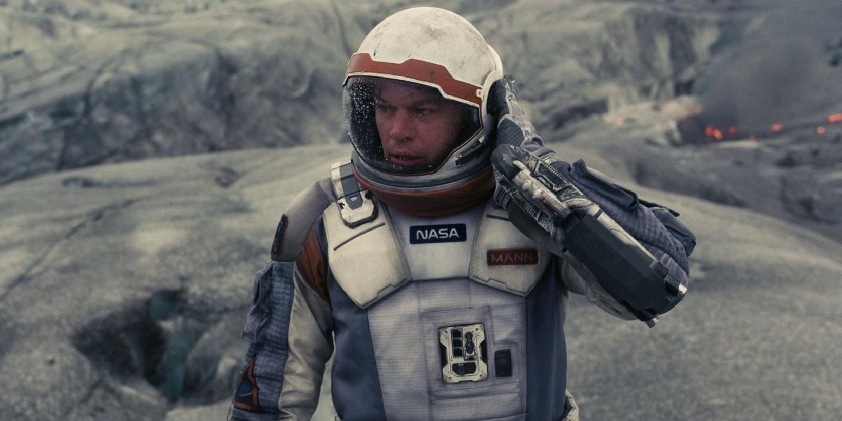 Matt Damon in una scena di Interstellar