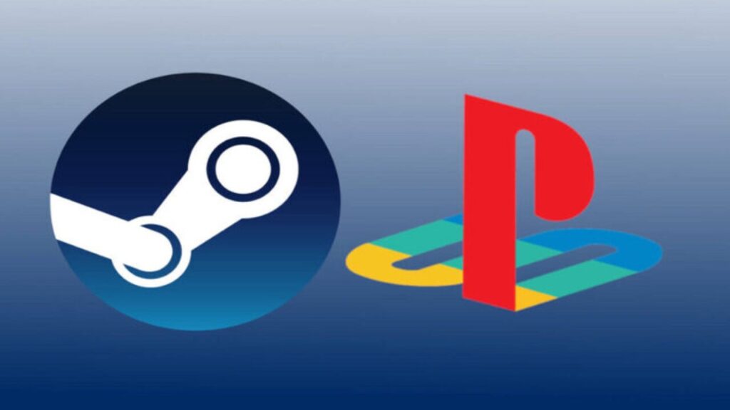 il logo di Steam e quello di PlayStation