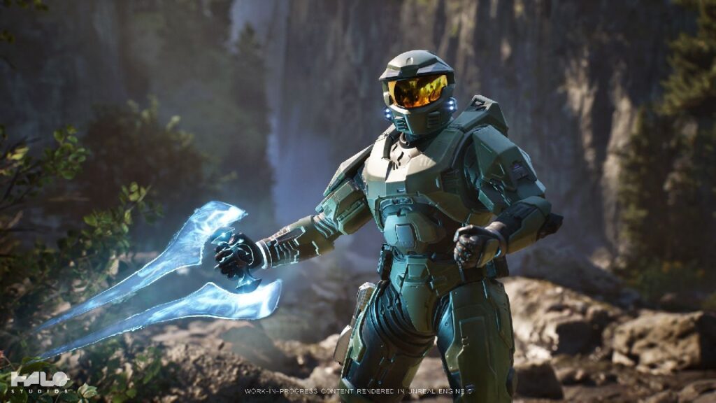 Una scena del nuovo Halo sviluppato in Unreal Engine 5