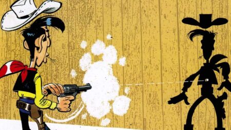 Un'immagine del celebre fumetto Lucky Luke.