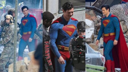 Il Superman di David Corenswet - © Warner Bros.