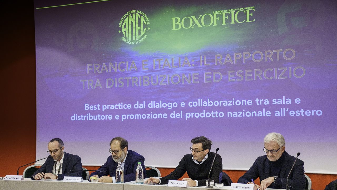 I partecipanti a un panel delle Giornate Professionali di Cinema