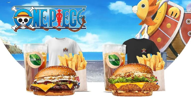 Immagine della collaborazione tra Burger King e One Piece