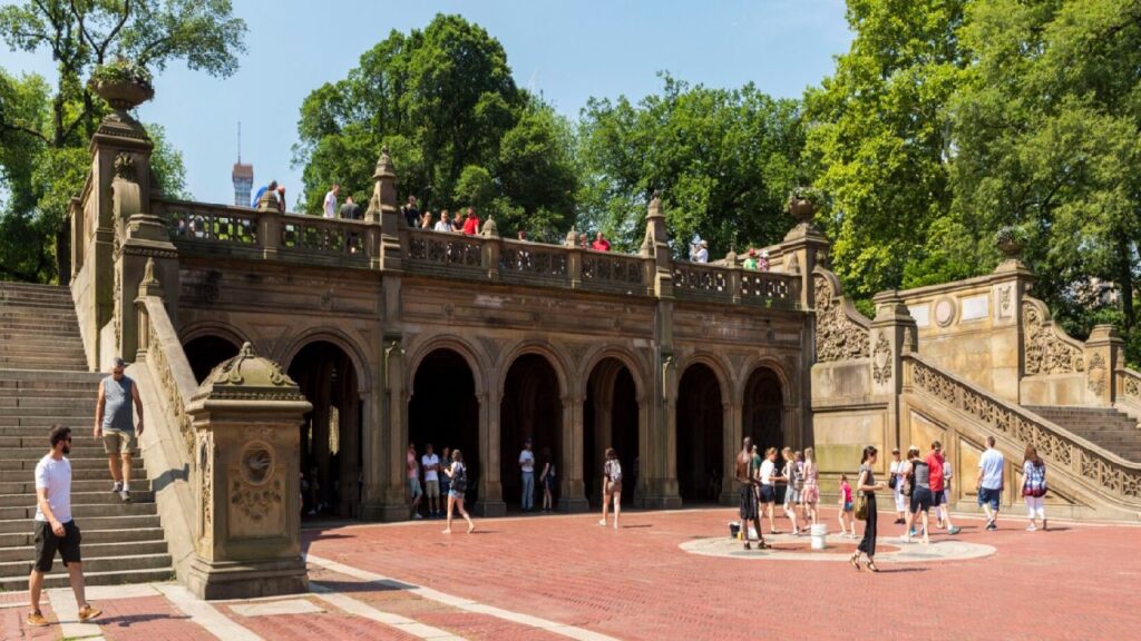 La caratteristica Bethesda Terrace a Central Park New York