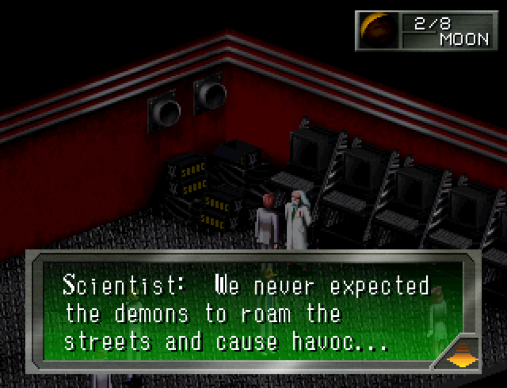 Una schermata di gioco di Revelations Persona