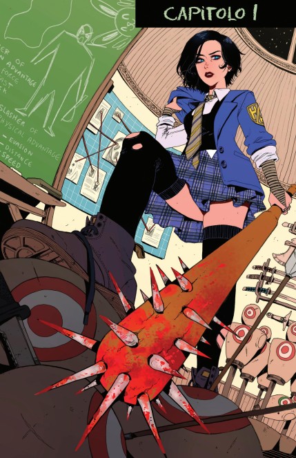 Tavola a colori de Hack/Slash - Ritorno a scuola