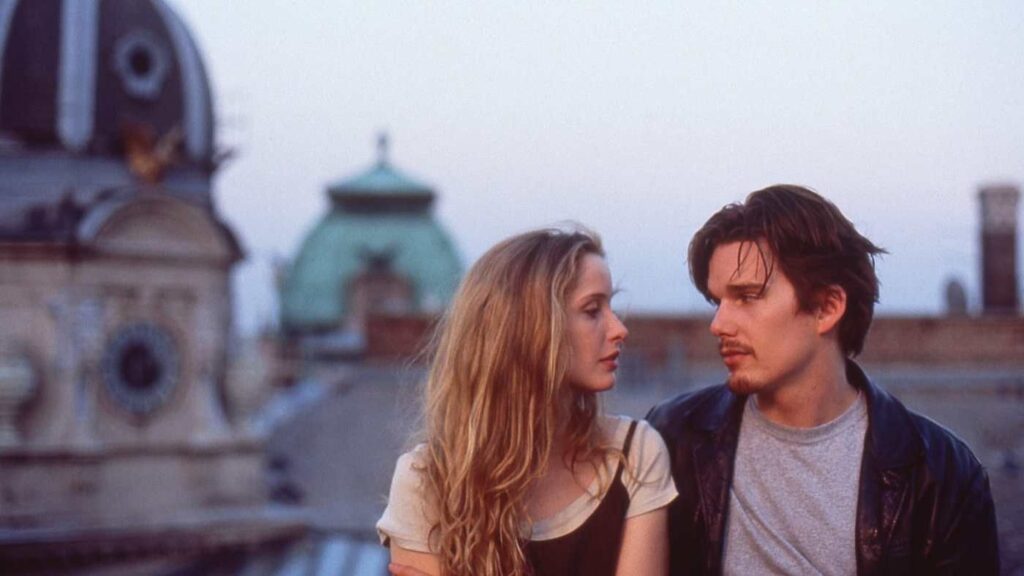 I due protagonisti, Jesse e Celine in Before Sunrise