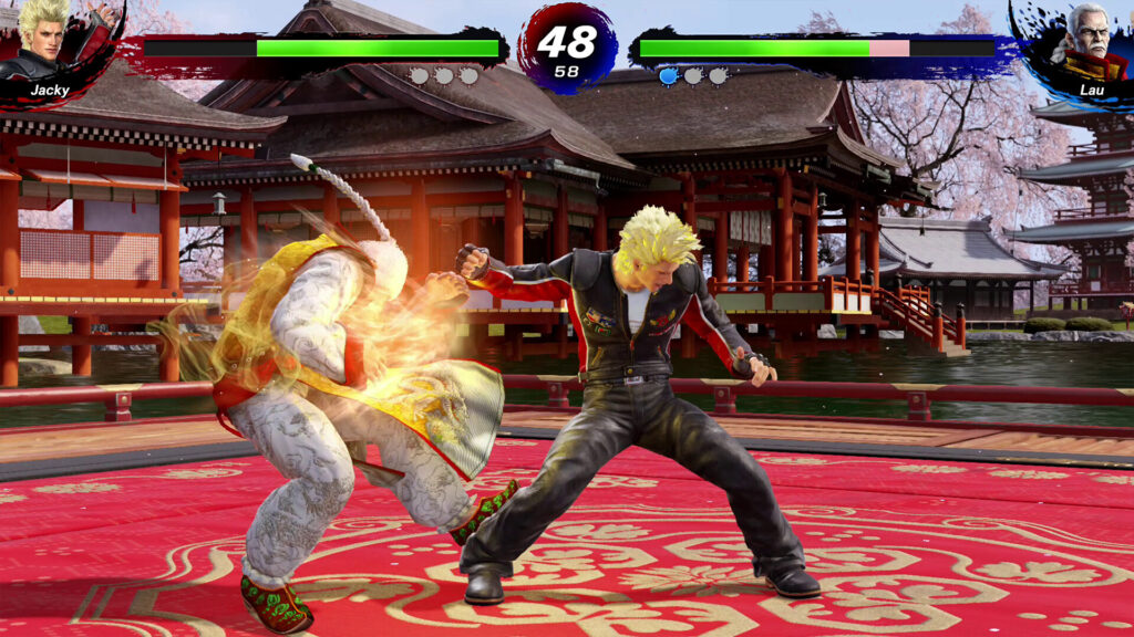 Uno scontro in corso in Virtua Fighter 5 R.E.V.O.