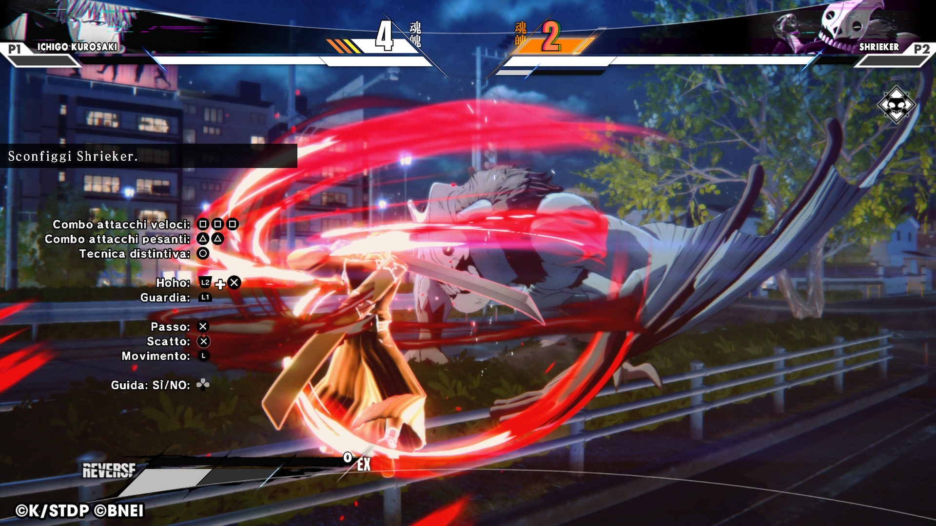 Ichigo affronta un Hollow in Bleach: Rebirth of Souls