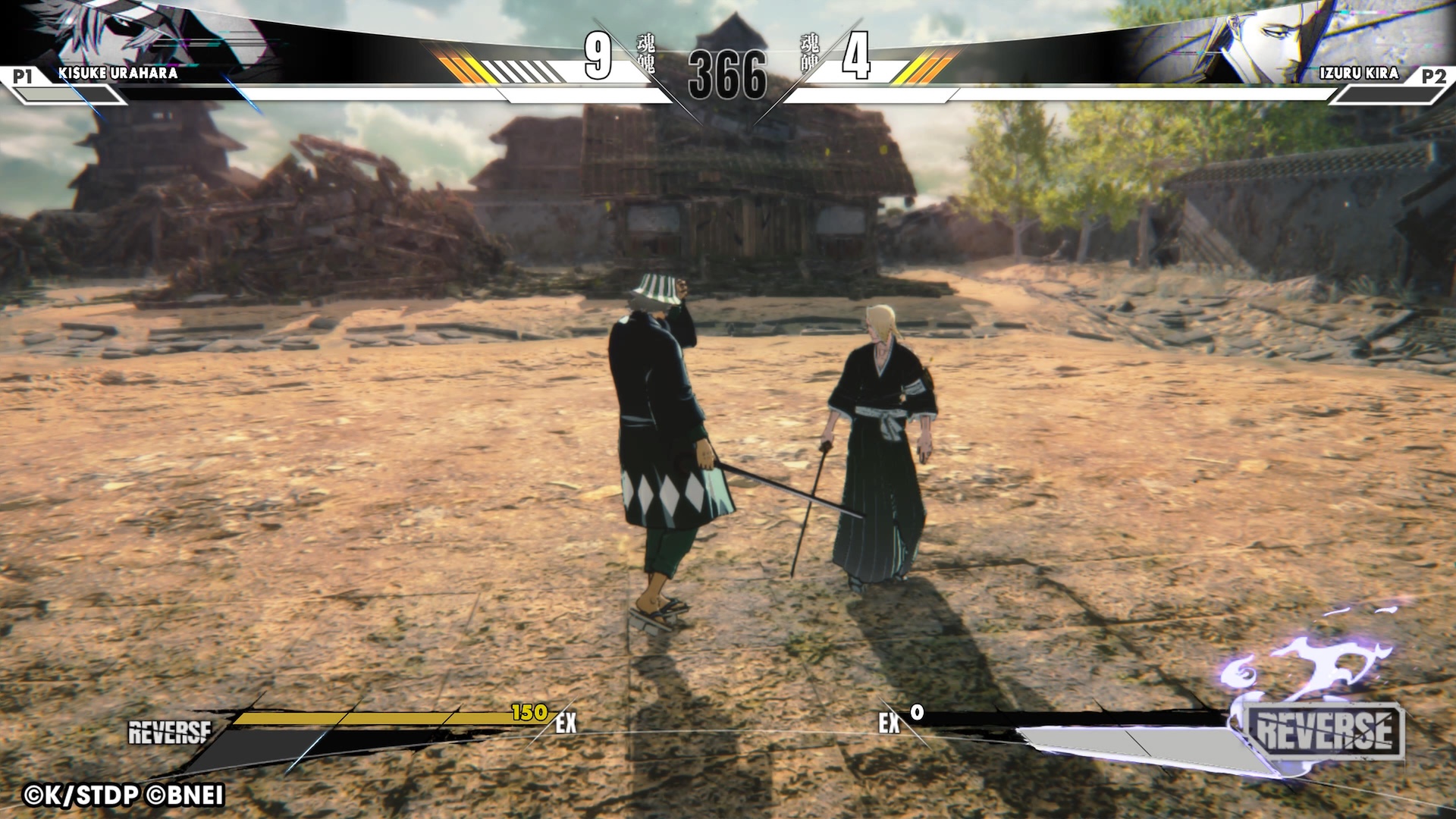 Urahara e Izuru in un match su Bleach: Rebirth of Souls