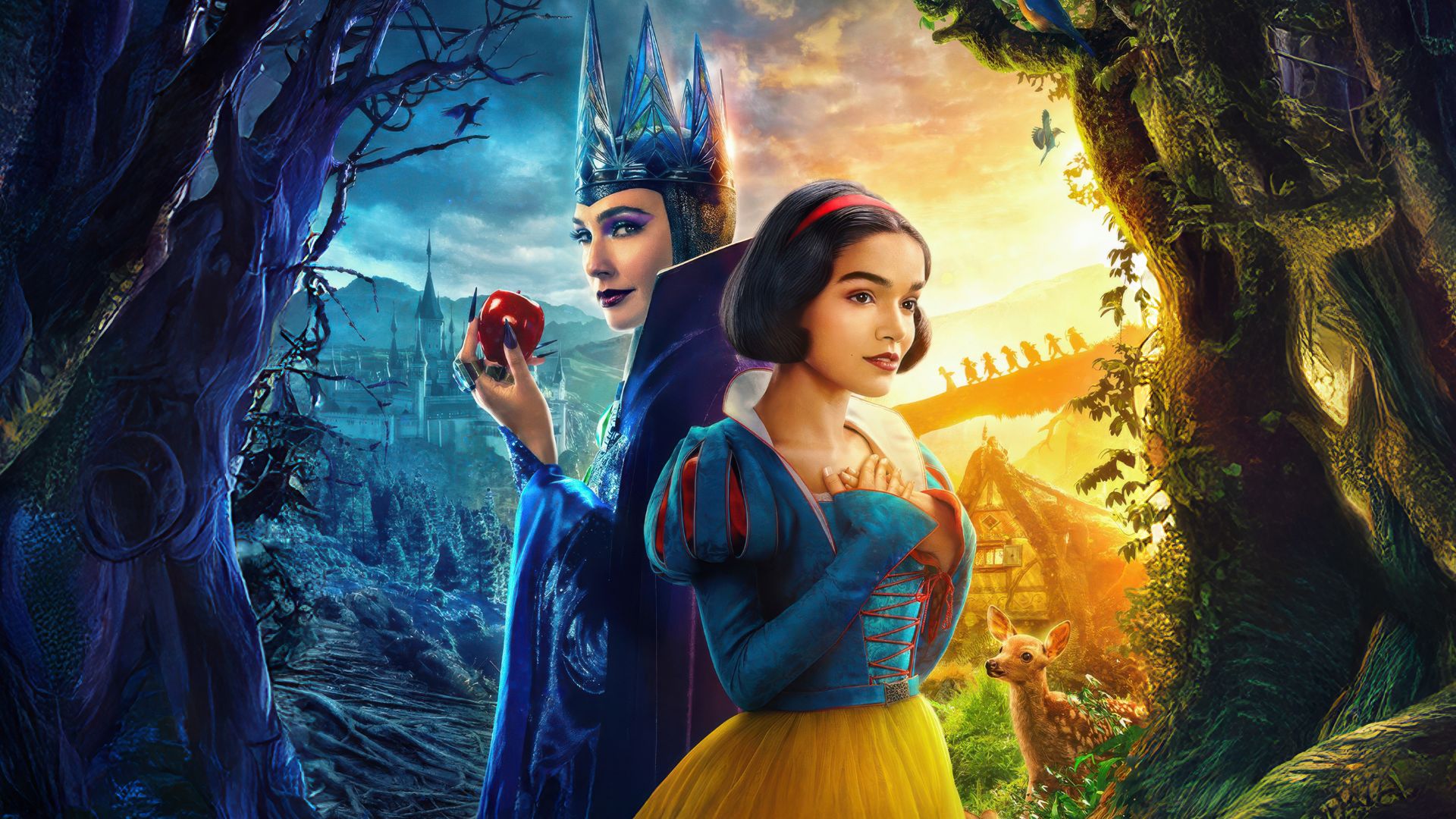 Grimilde e Biancaneve nel poster del film