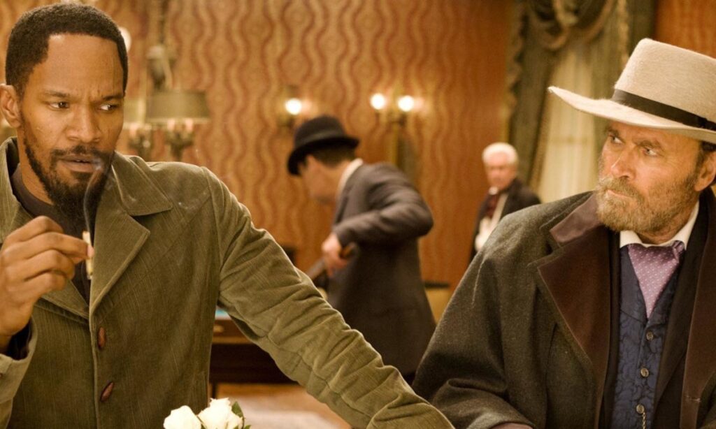 Jamie Foxx e Franco Nero in Django Unchained