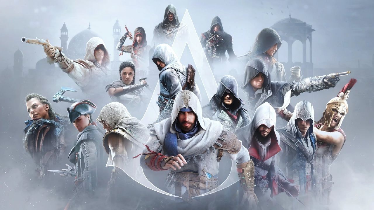 Immagine celebrativa con tutti gli Assassin's Creed