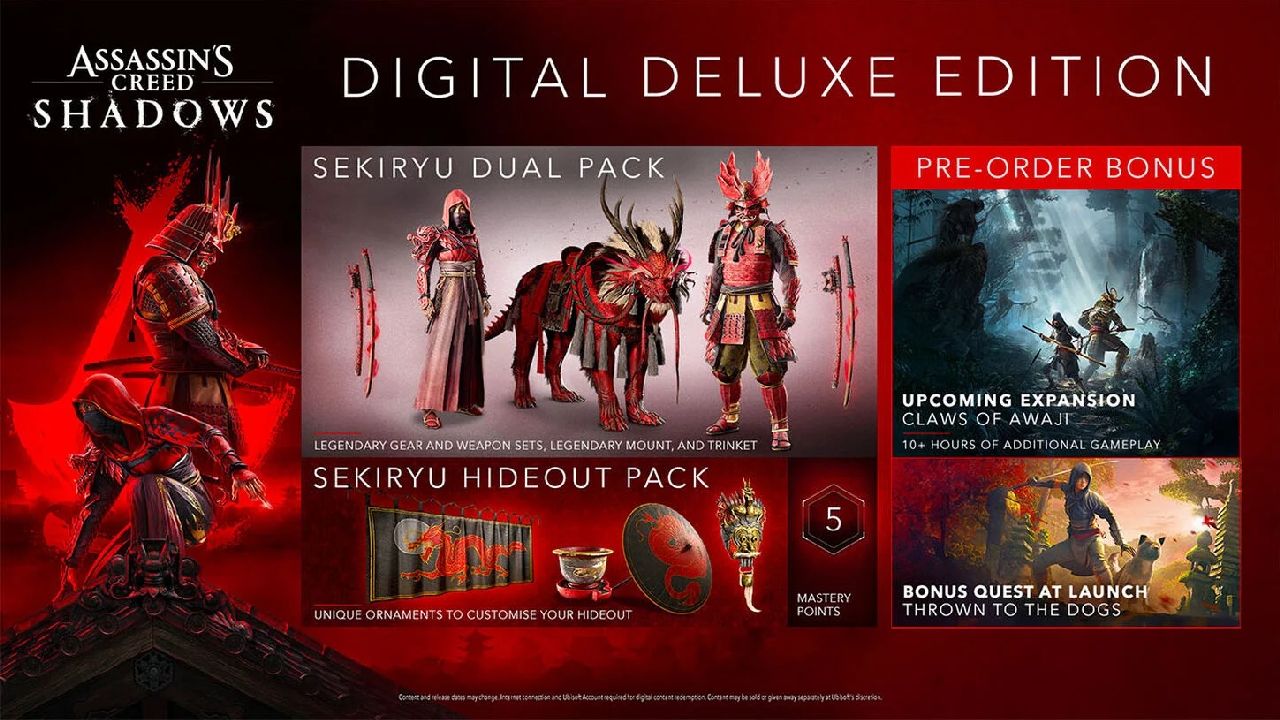 La Deluxe Edition di Assassin's Creed Shadows