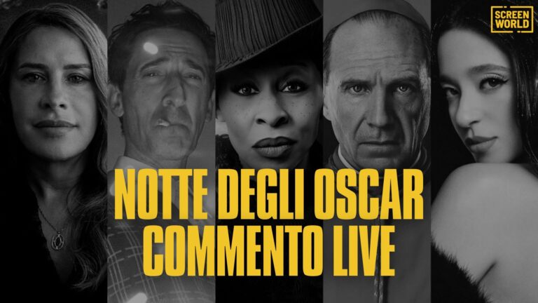 Logo della diretta degli Oscar 2025 di ScreenWorld