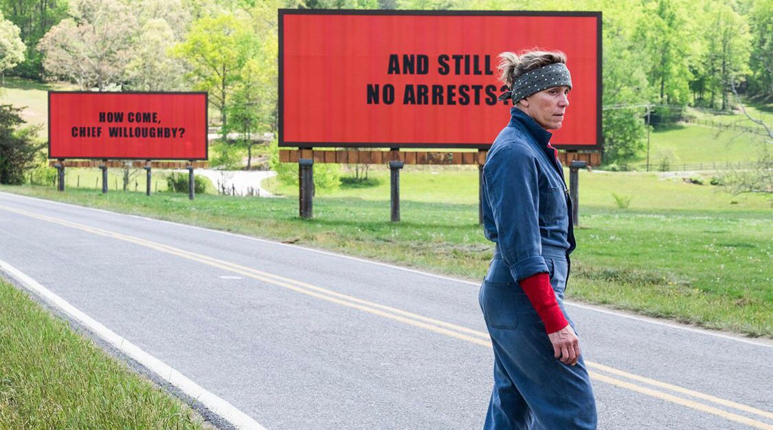 un frame di Tre manifesti a Ebbing, Missouri (2017)