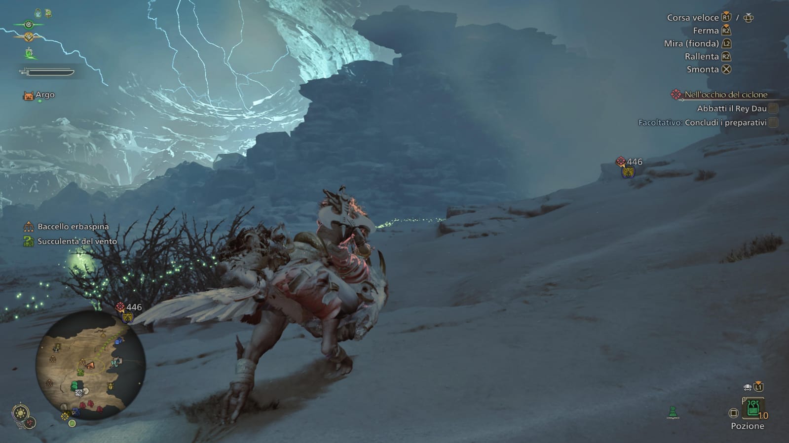 Monster Hunter Wilds, una schermata di gioco
