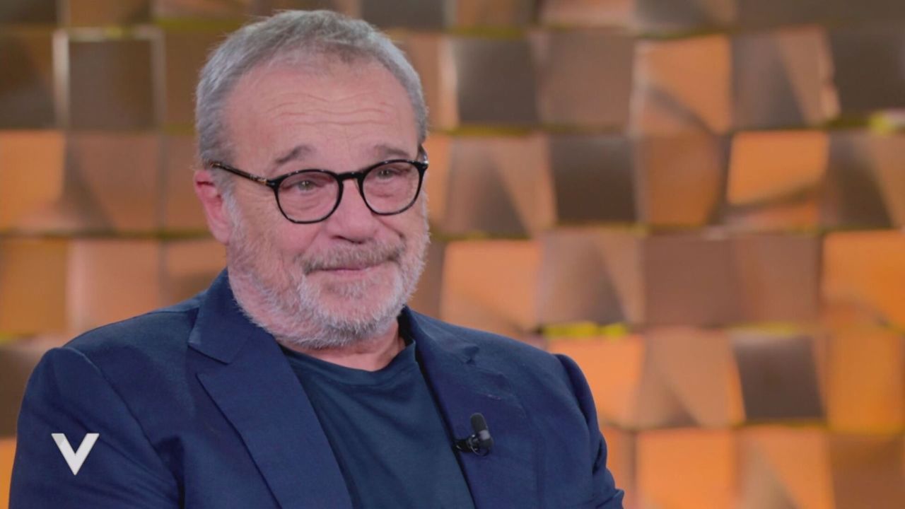 Claudio Amendola durante la recente intervista a Verissimo.