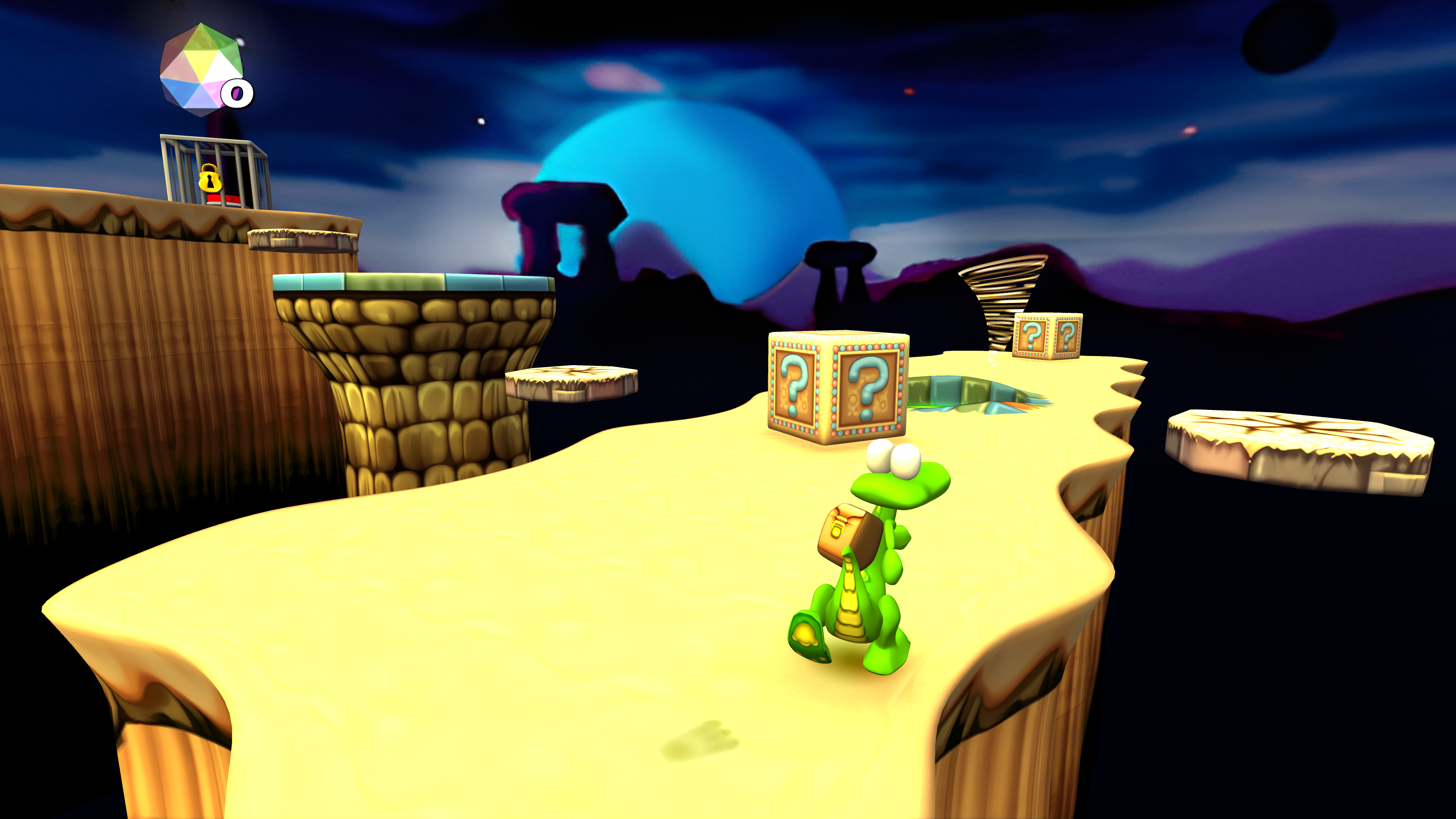 Uno screen di una mappa di gioco di Croc - Legend of the Gobbos Remastered