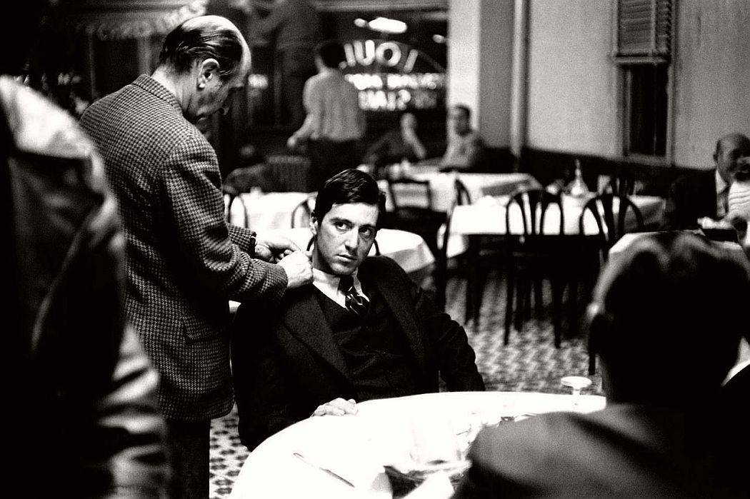 Al Pacino sul set de Il Padrino