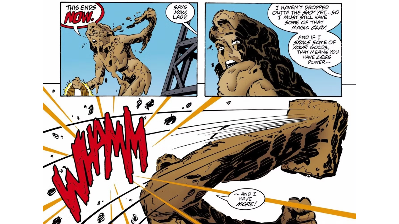 Wonder woman affronta Clayface - © DC Comics