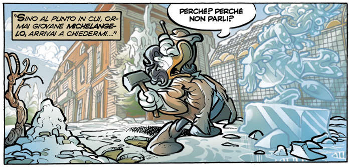 Una vignetta di Duckenstein di Mary Shelduck - © Disney 