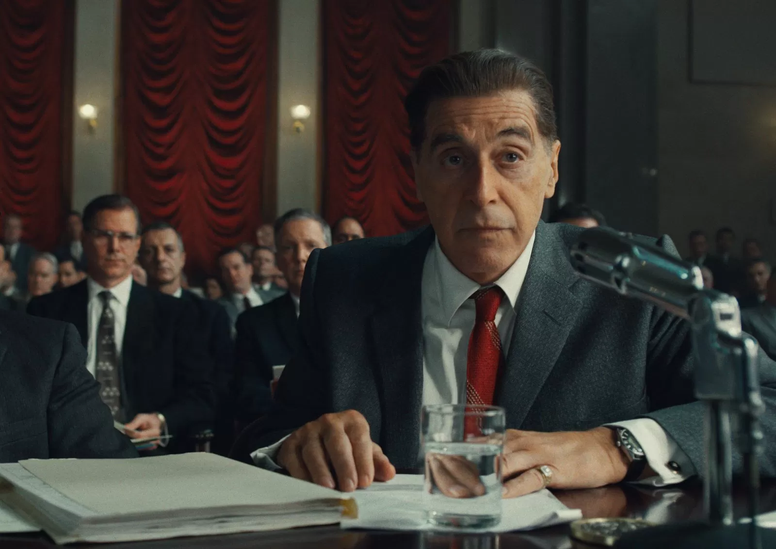 Al Pacino nei panni di Jimmy Hoffa nel film The Irishman (2019)