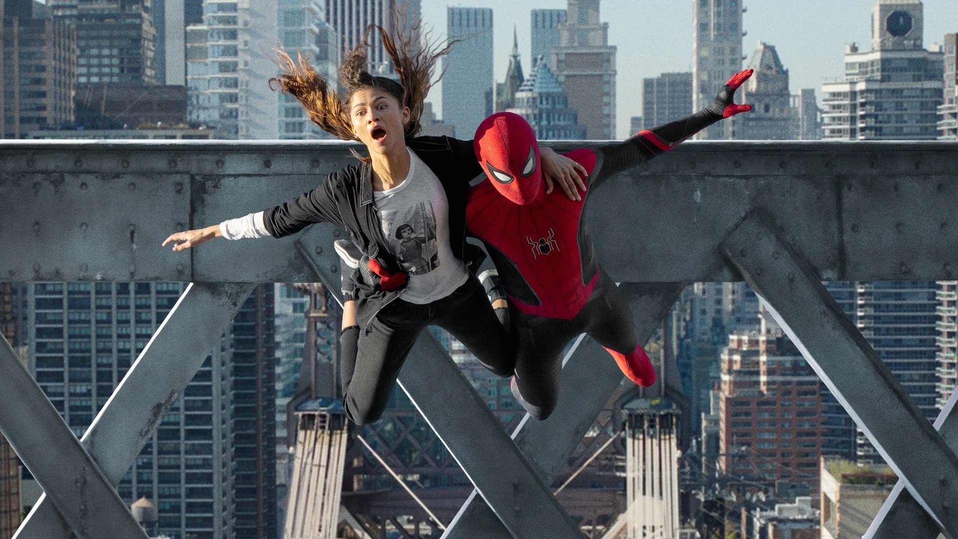 Spider-Man e MJ in Spider-Man: Now Way Home