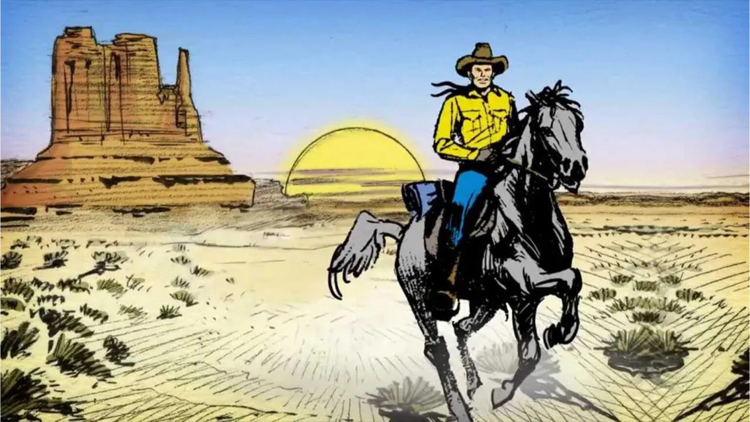 Tex in sella
