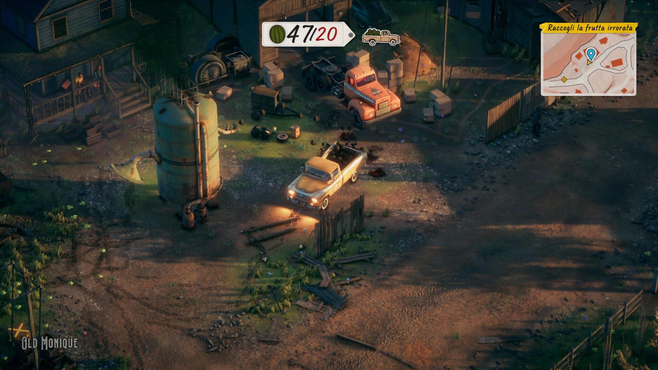 Una schermata di gioco, Deliver At All Costs