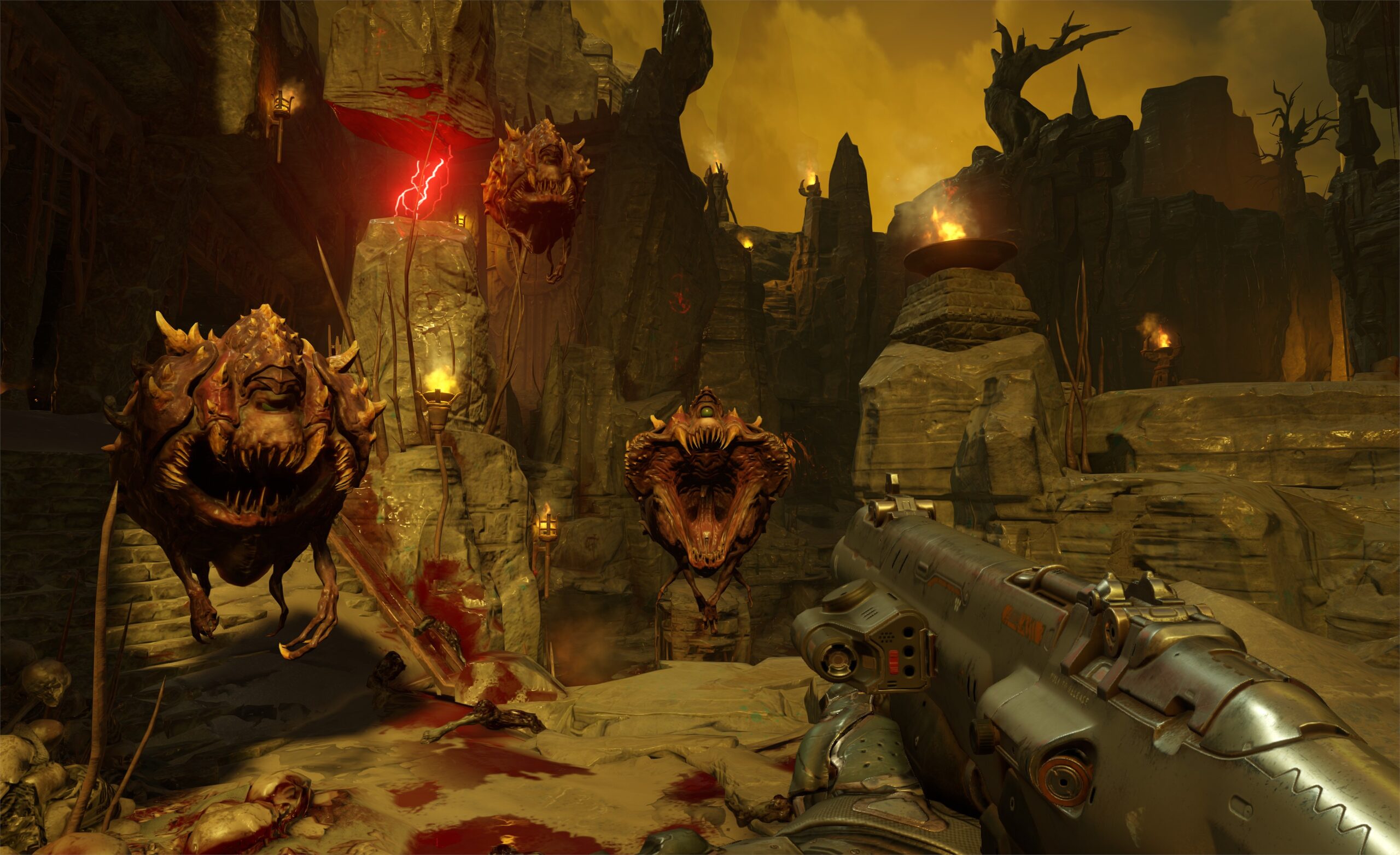 Una sequenza di gioco di Doom.