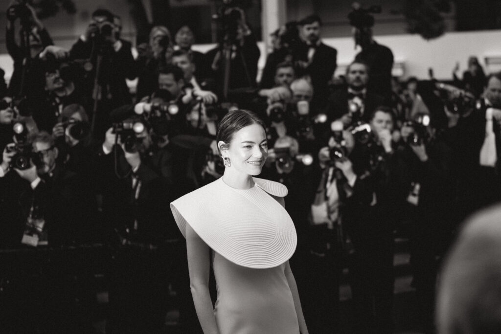 Emma Stone sul red carpet di Eddington, Cannes 2025