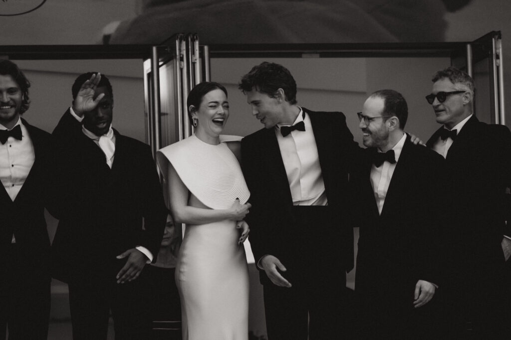 Austin Butler, Emma Stone , Ari Aster e Joaquin Phoenix sul red carpet di Eddington, Cannes 2025
