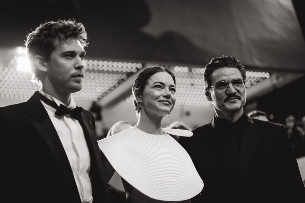 Austin Butler, Pedro Pascal e Emma Stone sul red carpet di Eddington, a Cannes 2025