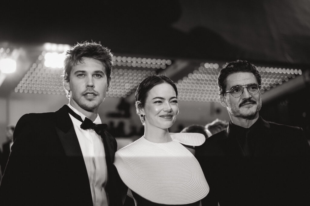 Austin Butler, Pedro Pascal e Emma Stone sul red carpet di Eddington, a Cannes 2025