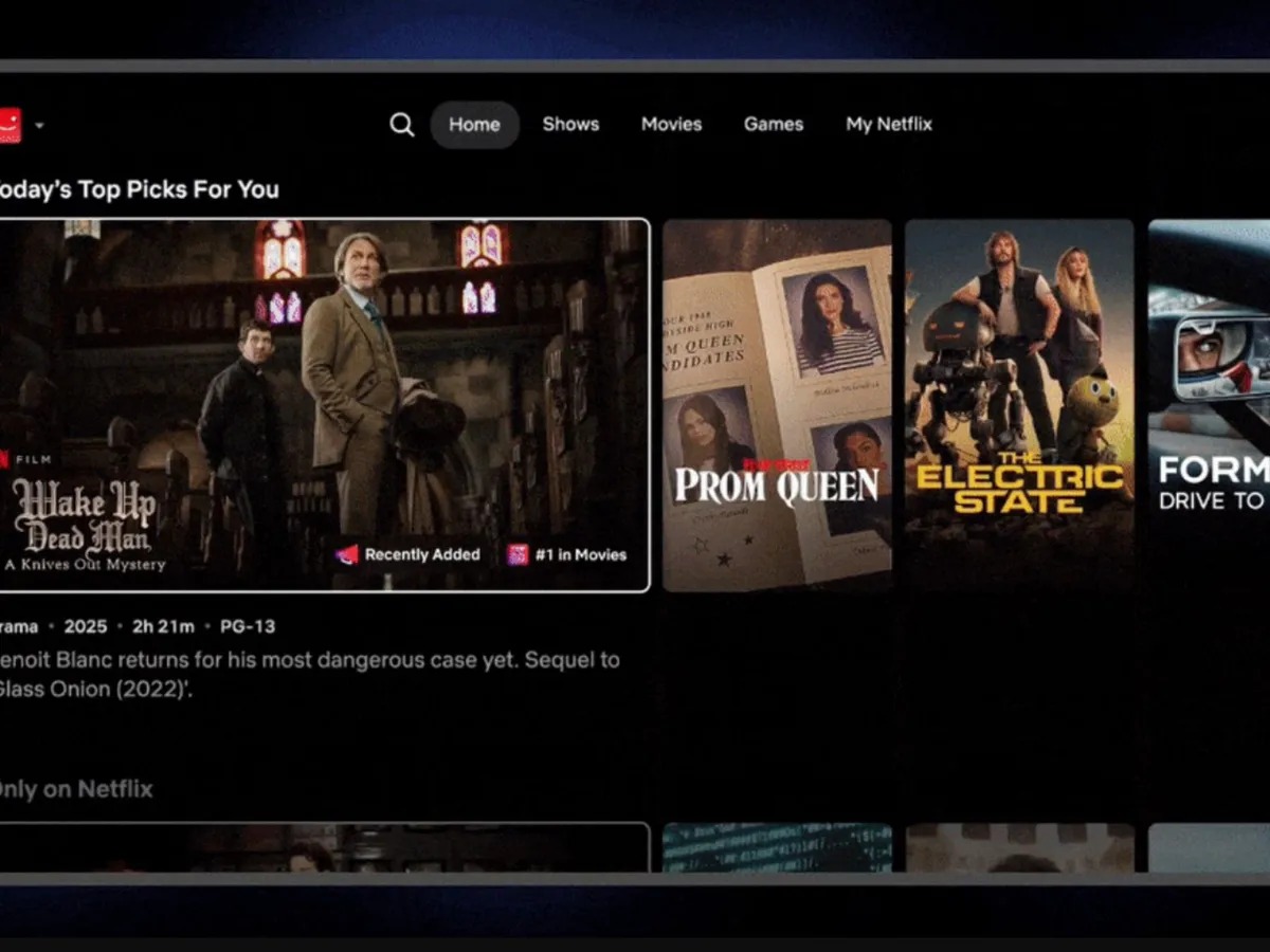 La nuova interfaccia di Netflix